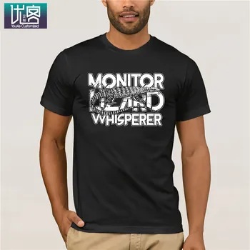 

Clothing Monitor Lizard T-Shirt Whisperer Vintage Style 5491 Amazing Short Sleeve Unique Casual Tees 100% Cotton Clothes T Shirt