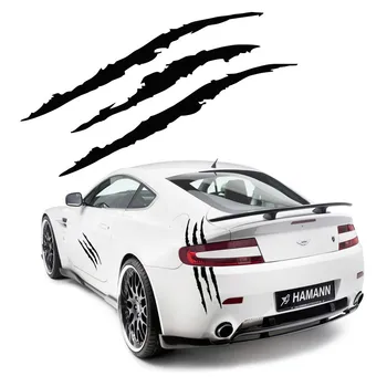 

Personality Monster Scratch Stripe Claw Headlight Waterproof Cover Scratches Window Bumper Windshield Accessories PVC 40cm x12cm
