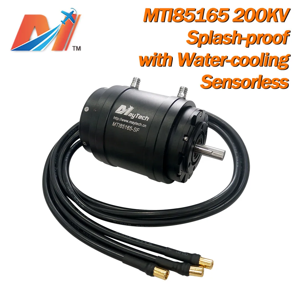 

Maytech Water-cooled Inrunner 85165 200KV Motor for Electric Surfing Efoil Powerful Engine Sensorless Efoil Hydrofoil