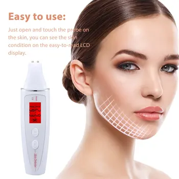 

Precise Detector LCD Digital Skin Oil Moisture Tester for Face Skin Care Lady Beauty Tool Spa Monitor