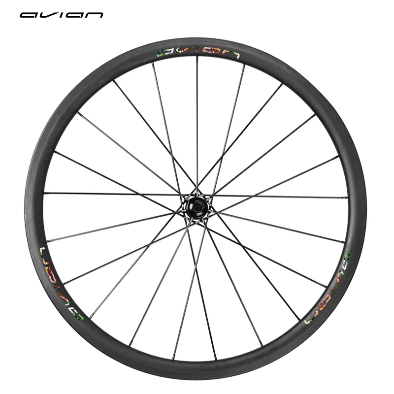 Avian CR5 Carbon Wheelset 700C Road Bike Wheelset Clincher Carbon Spoke Ceramic Speed Bearing Ultra Light 999G 35 45MM Tubular