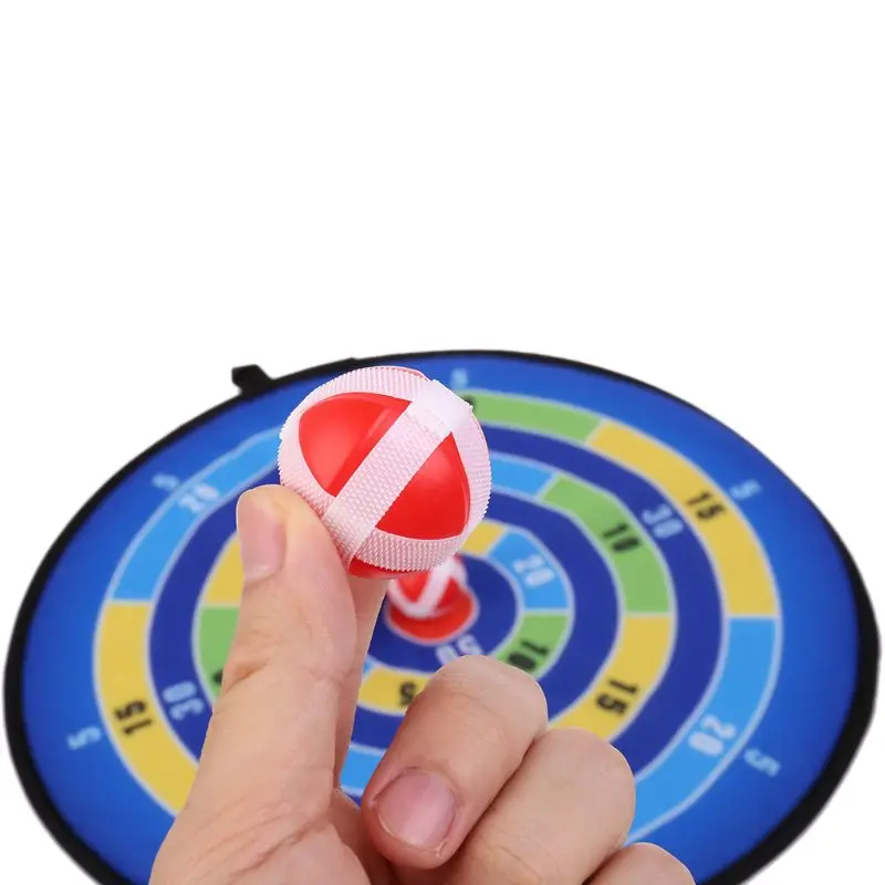 Спортивные игрушки ткань Дартс доска набор малыш мяч цель игра для детей безопасность игрушка липкий мяч доска для игры в дартс набор