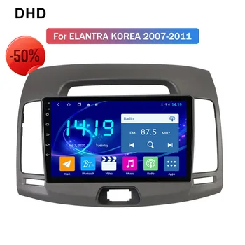 

9 INCH Android 9.0 Head Unit IPS CAR Gps Navigation Radio Screen For Hyundai Elantra 2007-2011 Deluxe Edition Tape Recorder