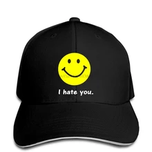 Бейсбольная кепка I Hate You смешная обидная Студенческая юморная обидная Новинка глупенькая Кепка остроконечная Кепка