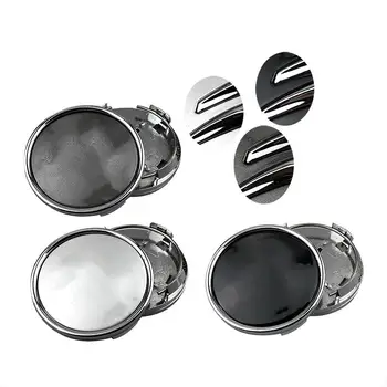 

80pcs/Lot 60mm Silver Black car Wheel Hub Center Caps Sticker For Citroen C2 C4 C5 C6 C-Quatre Rim Brand Logo Emblem Cover