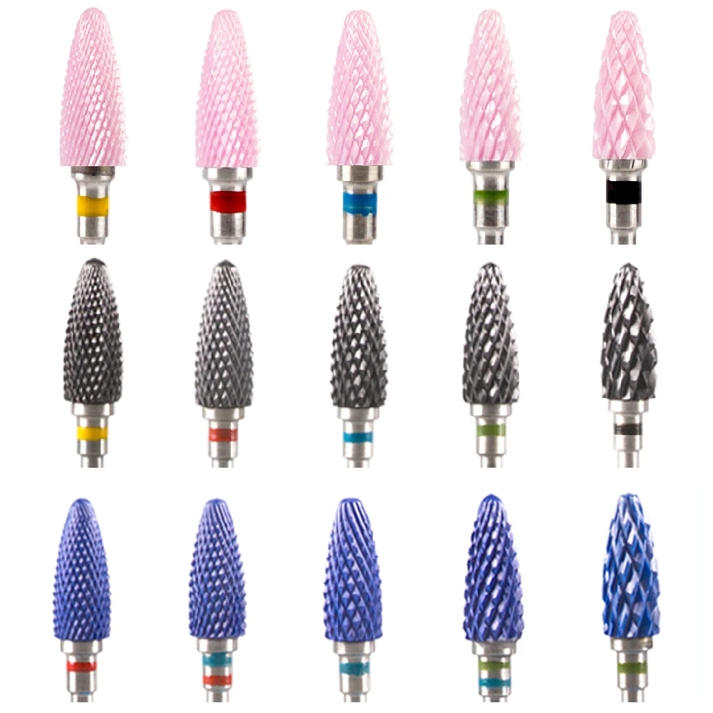 Nail-Bit Pedicure-Caps Milling-Cutter Manicure-Machine Ceramic-Drill 