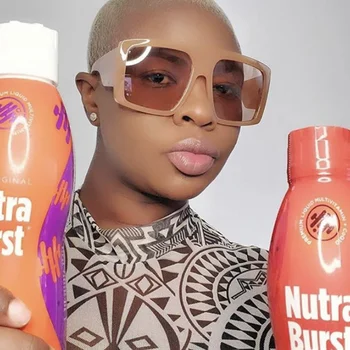 

Oversized Women Sunglasses Square Brand Designer One Piece Big Frame Eyewear Colorful Frame Sun Glasses UV400 Oculos Masculino