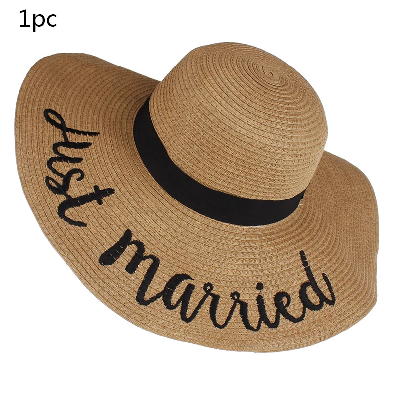 1 шт., летняя пляжная Соломенная шляпка, пляжные широкие шляпы для девичника вечерние Гавайская тропическая вечерние свадебные украшения