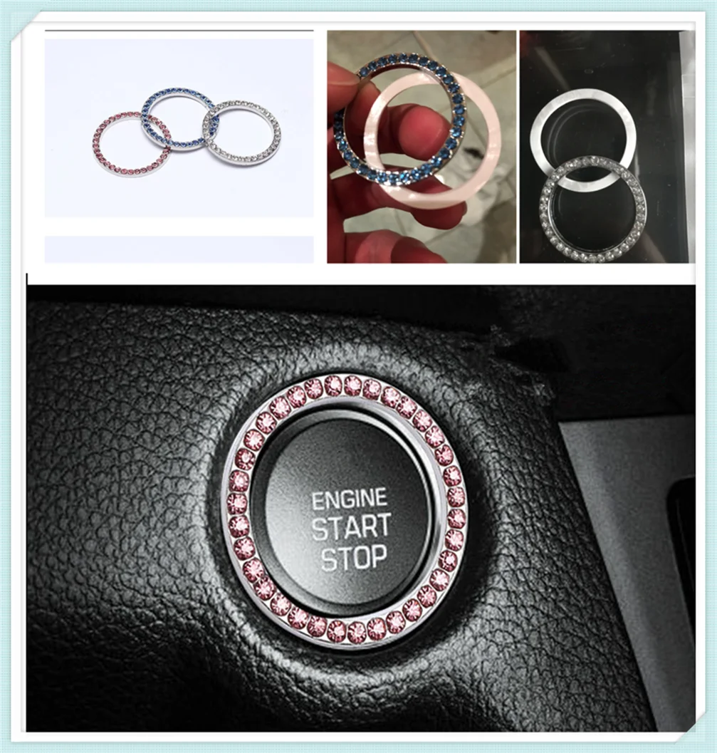 

Auto parts start switch decorative ring crystal stickers Car accessories for Chevrolet Impala Chaparral Blazer Traverse Tahoe