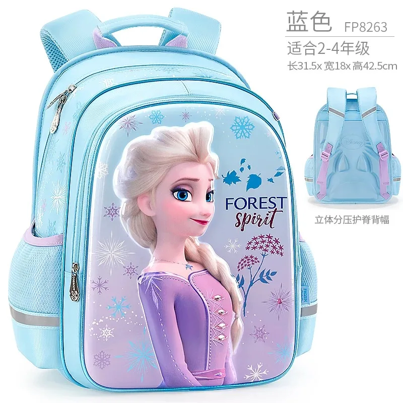 disney frozen2 рюкзак Эльза Анна Снежная королева Олаф детская школьная сумка дышащий рюкзак для девочек Рождественский подарок - Цвет: FB8263A