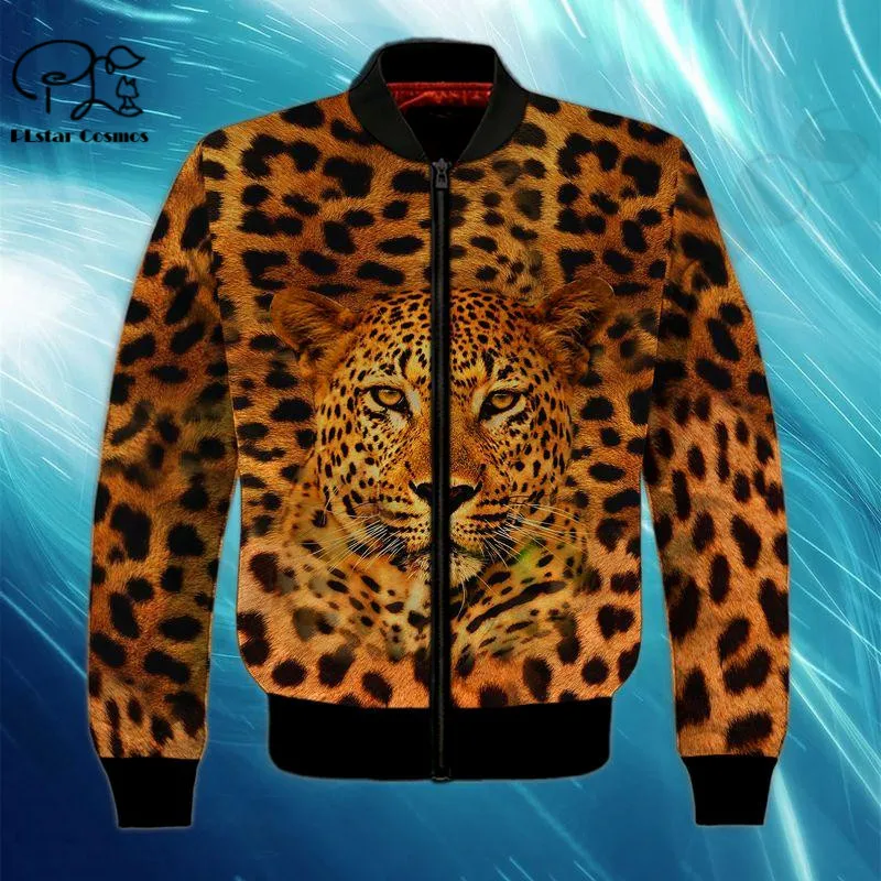 Leopard Giraffe Animal Art 3D Bomber Jackets Hoodies Men/Women Newfashion Zipper Hooded Pullover Unisex Norse Cosplay Clothing 1 spring and autumn animal hoodies 3d graphic kaleidoscope dogs belgian hoodie fashion sweatshirts pullovers harajuku streetwear