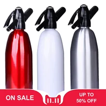 Руководство 1Л сифон СО2 диспенсер для воды генератор пузырьков для коктейлей и вина машина для соды Алюминиевый Бар сделай сам производитель соды