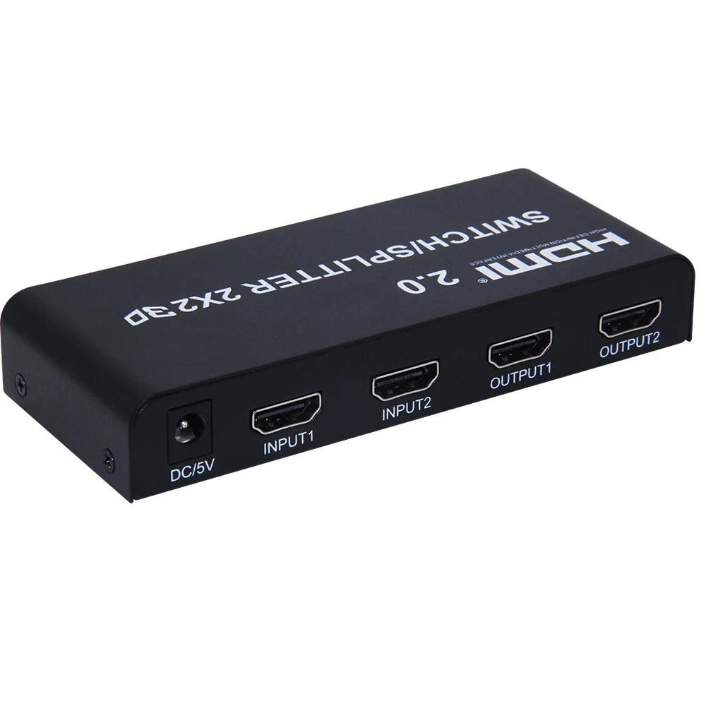 HDMI 2,0 переключатель сплиттер с аудио toslink и Aux 2X2 HDMI 2,0 коммутатор сплиттер коробка UHD 4K 60Hz HDR HDCP 2,2 для PS4 pro и т. Д