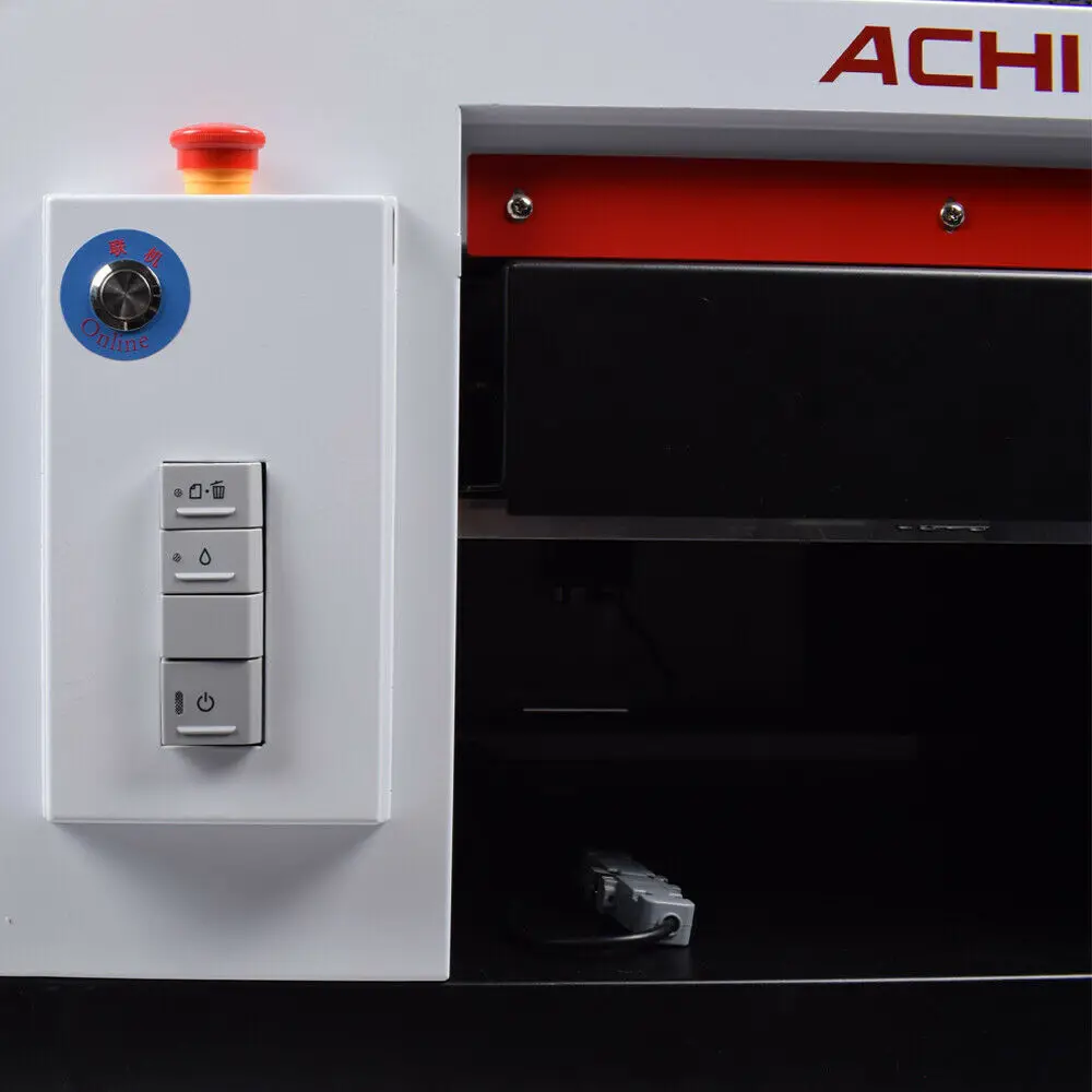 УФ принтер ACHI A3 и печатающая головка 1390 для цилиндрических футболок дерево 3D