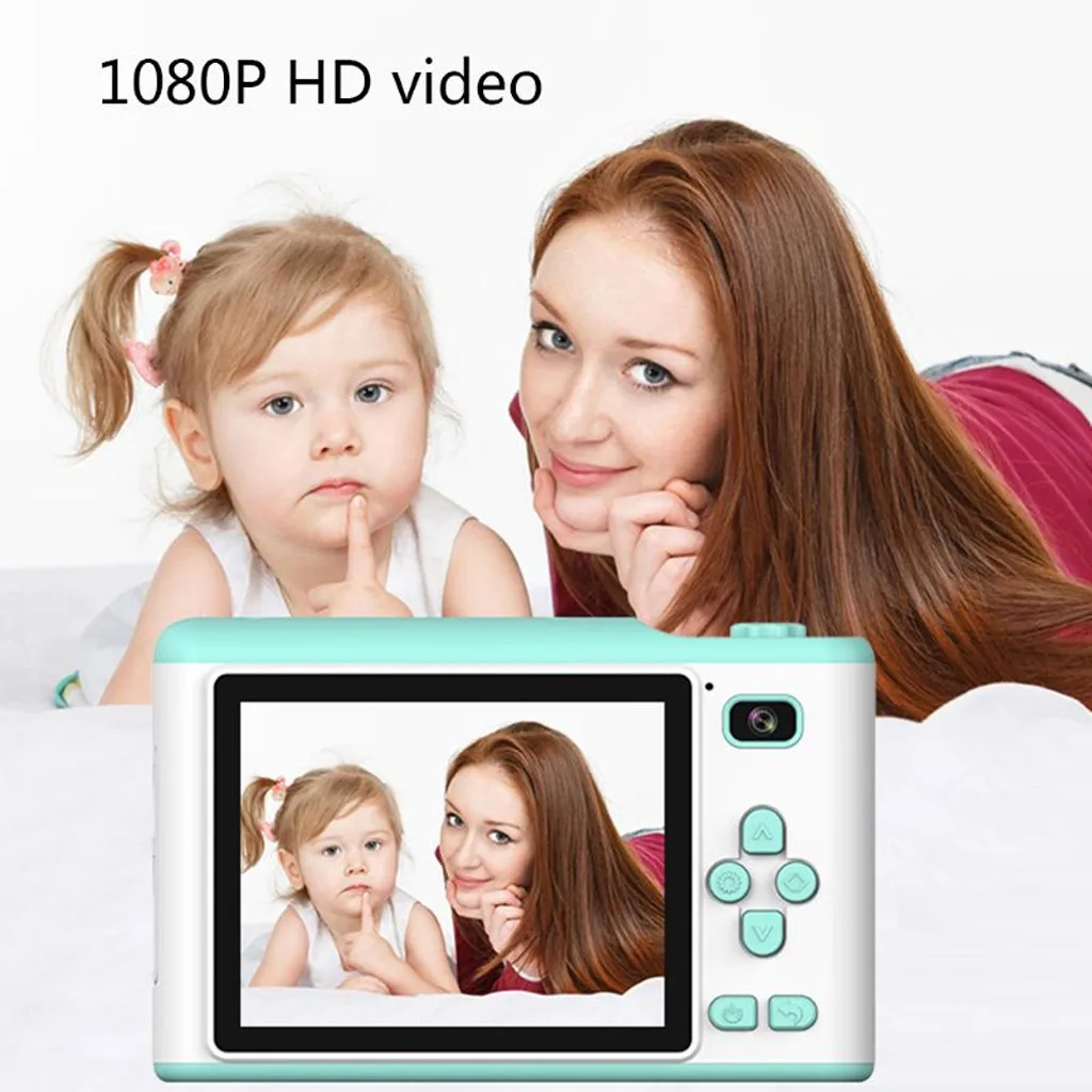 Mint Green Детская камера 8.0MP креативная цифровая двойная камера 2,8 дюймов экран 4X цифровой зум - Цвет: Mint Green