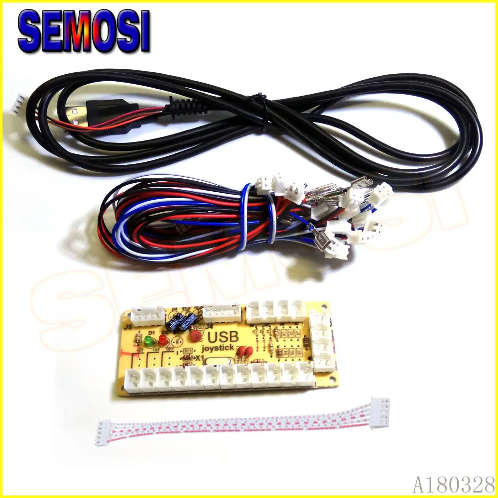

Zero Delay USB Encoder PC to Joystick Control Panel for MAME 2pin Arcade DIY