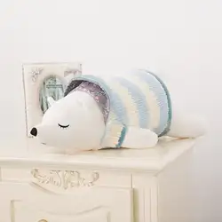 Портативная прочная мультяшная плюшевая игрушка-подушка полярный медведь кукла милые куклы подушка для обеда ломается спальная подушка