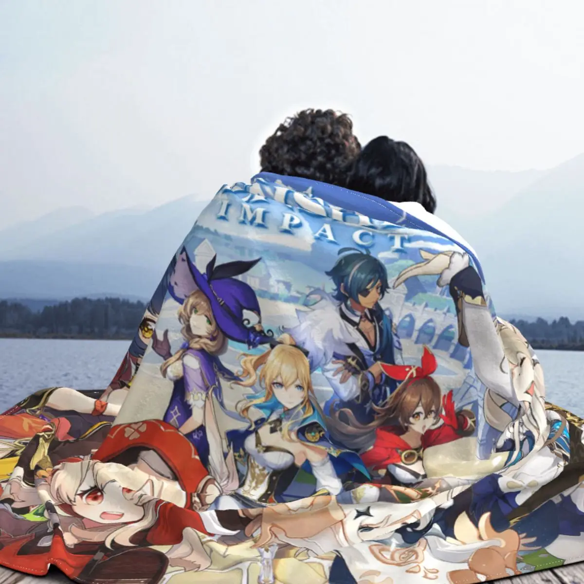 Upetstory Genshin Impact ��� Acg Anime Flannel ����ִ� �ε巯�� ������ ��� Ȩ ��/����