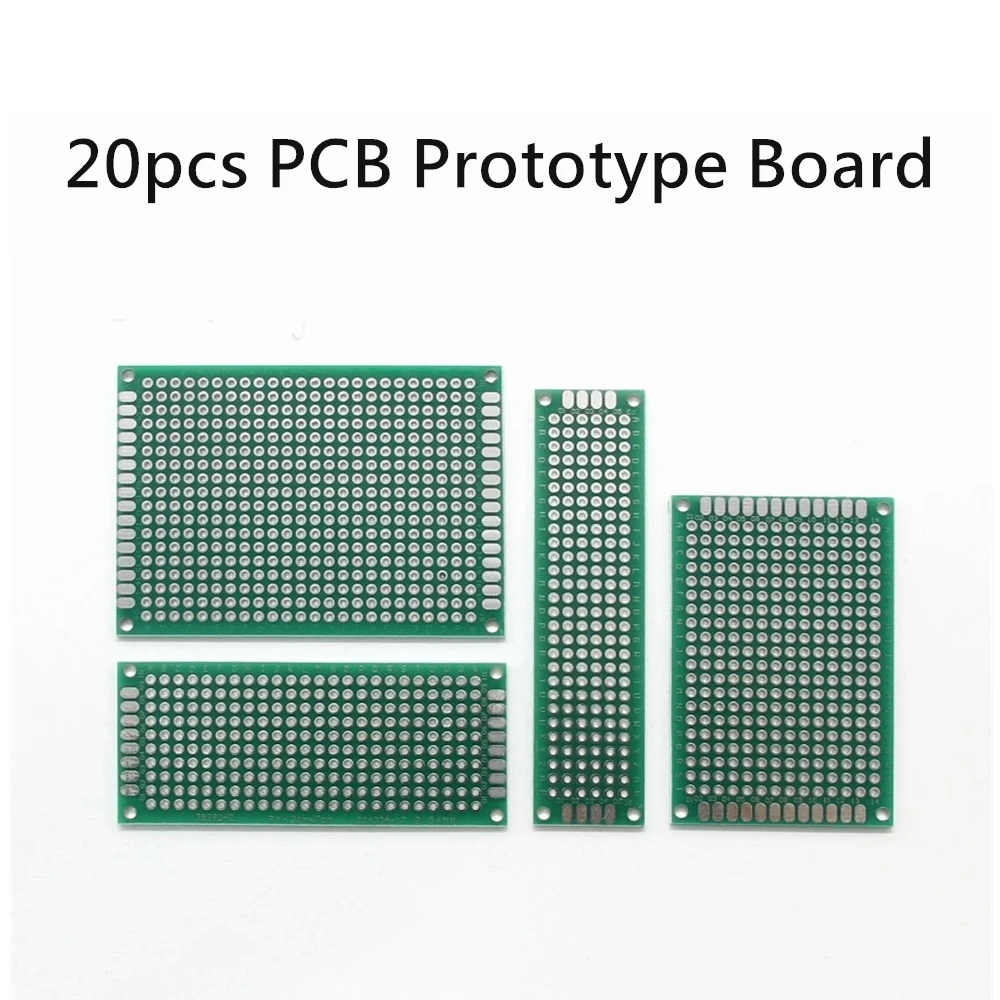 5Pcs Double Side Prototyp PCB FR-4 Stripboard Circuit Breadboard 5x7 B2SA 
