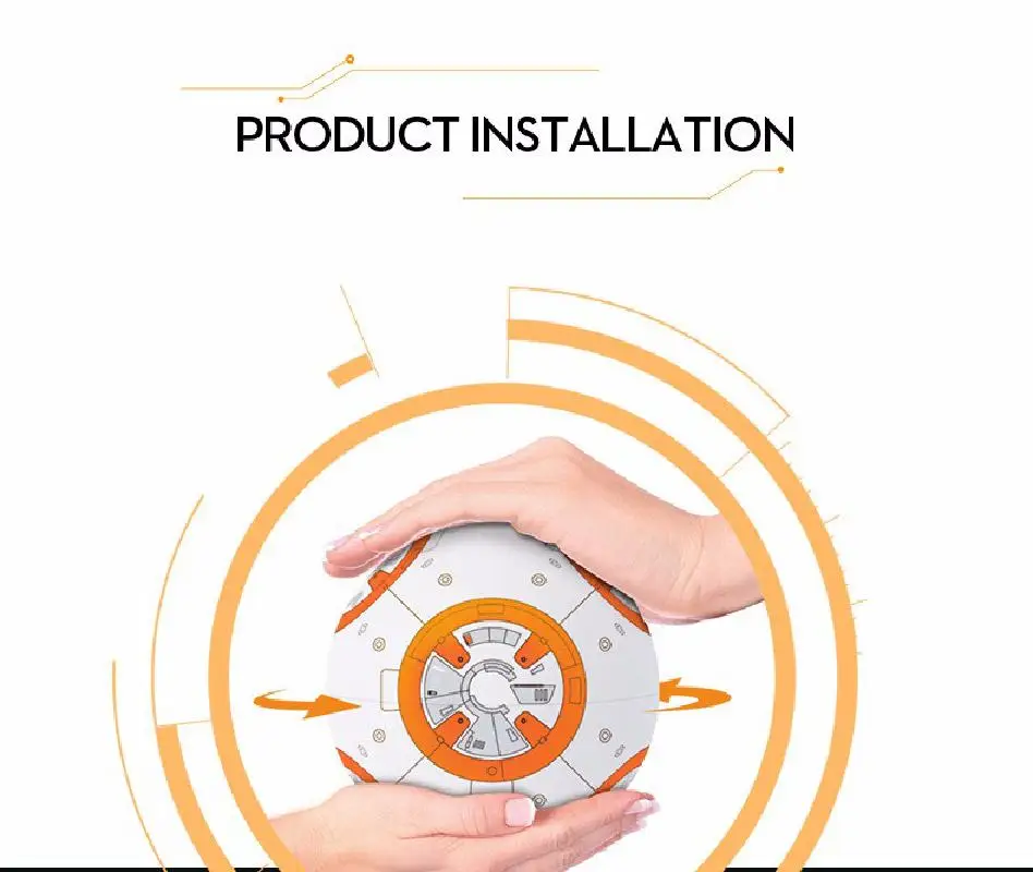 1pc Upgrade Rc Bb8 Robot With Sound And Dancing Action Figure Toys 2.4g Remote Control Bb-8 Robot Intelligent Bb 8 Ball Toy