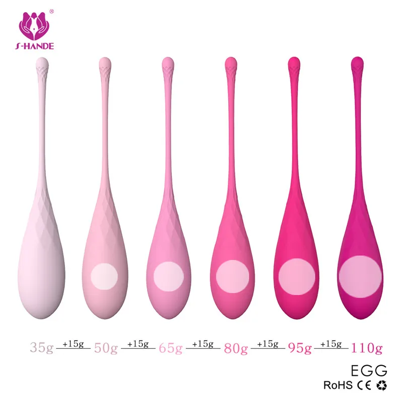 Smart Kegel Ball Vibrator Vaginal Dumbbells Kegel Ben Wa Ball Vaginal Tight Exercise Sex Products for Women 6pcs/set