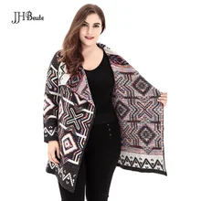 

JHBeute Female Fashion Wool Outerwear 2021 Autumn Gypsy Luxury Vintage Long Coats Loose Jackets Women Warm Thicken Winter Tops