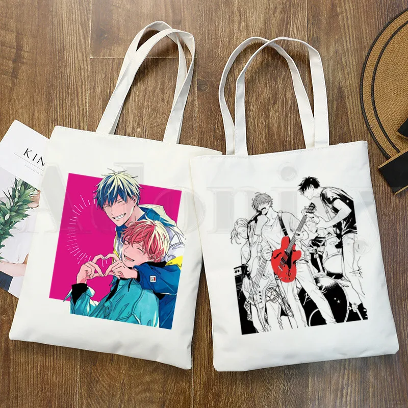Yaoi Bl данный Аниме Манга музыкальный Графический мультяшный принт сумки для