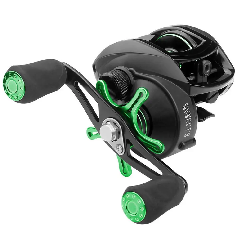 

New Low-Profile Reel Baitcast Reel Fishing Reel 13 Axle Ratio 8.1:1 Fishing Wheel 8KG Unloading Force 24-speed Magnetic Brake