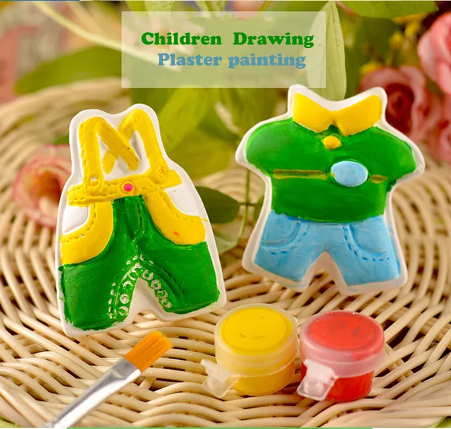 Painted Plaster Doll DIY Paint Figurines For Kids Creative Plaster Painting  Safe Paintable Figurines For Boys Girls Kids - AliExpress