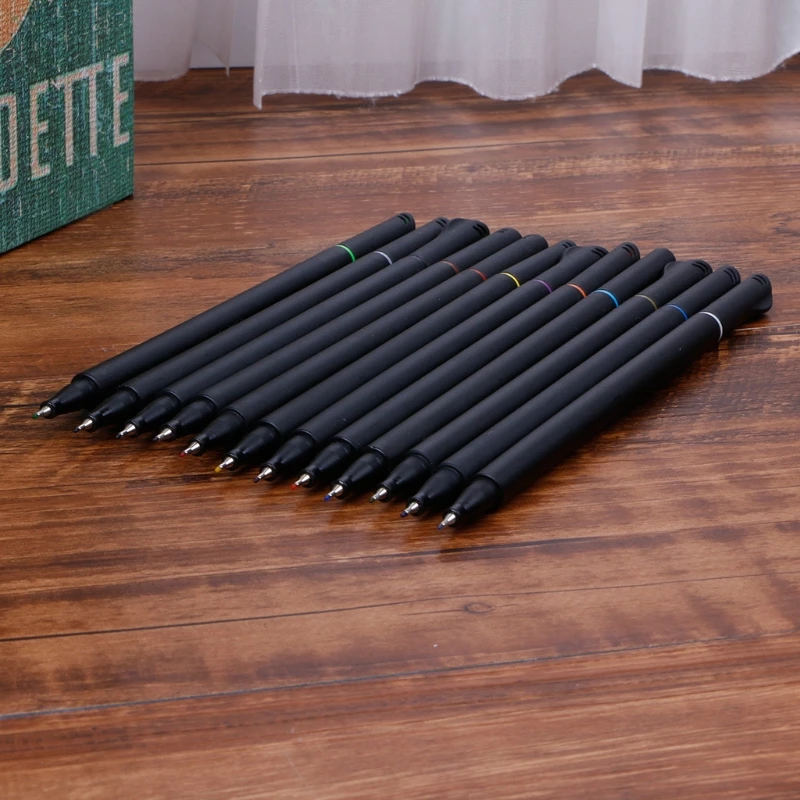 

Fineliner 12 / 24 Colors Pen Set 0.4mm Fine Tip Line Writing Drawing Marker Pen