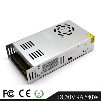

DC Power Supply Switching 60V 9A 540W Driver Transformers AC110V 220V TO DC60V SMPS for Led Strip Modules Light CCTV 3D Printer