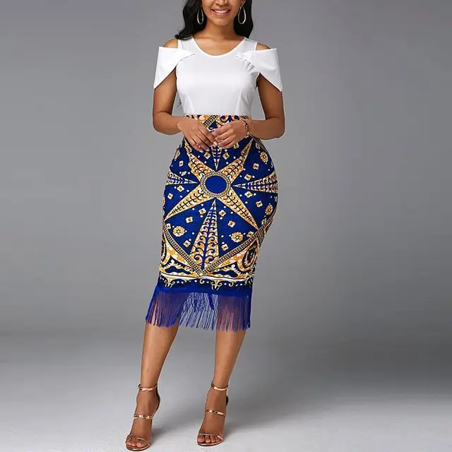 Tochi African Print Skirt