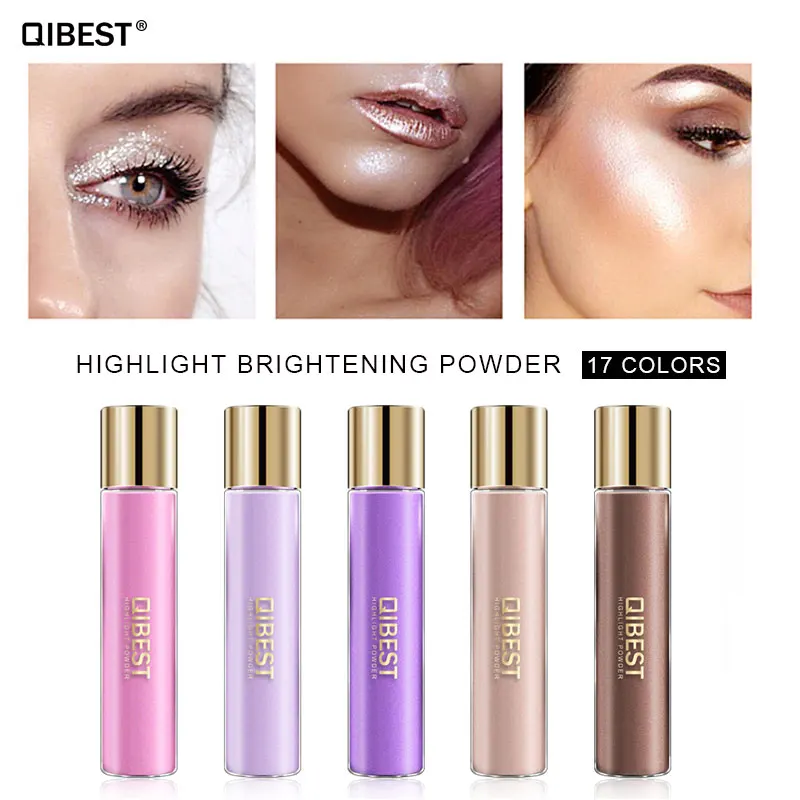 Макияж Qibest Хайлайтер для ухода за кожей Женская косметика контуринга тени век