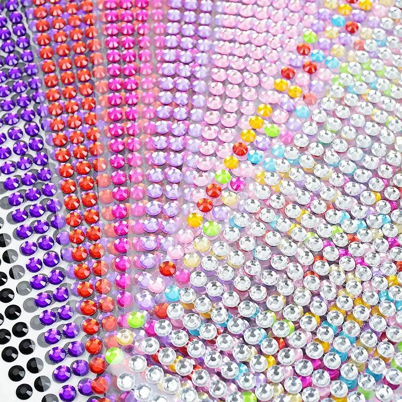 1040pcs/Sheet Mobile PC Diy Acrylic Decals Glitter Bling Rhinestone Self Adhesive Scrapbooking Car Art Sticker Bags Shoes Decor