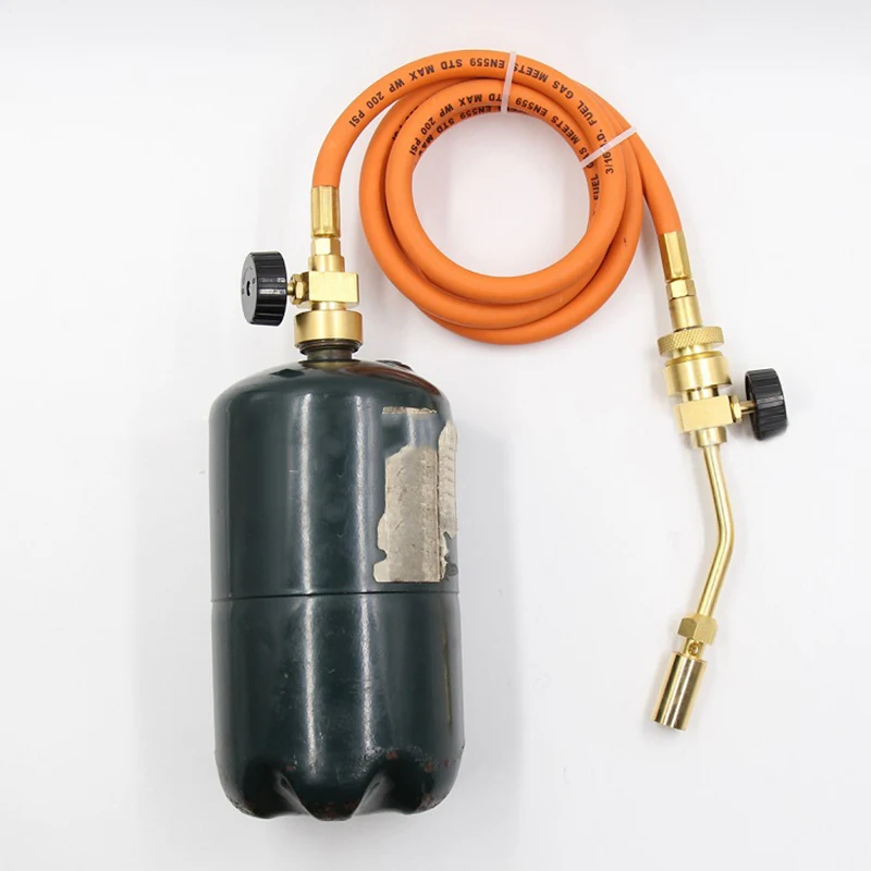 

Mapp Gas Self Ignition Plumbing Turbo Torch With Hose Solder Propane Welding Kit