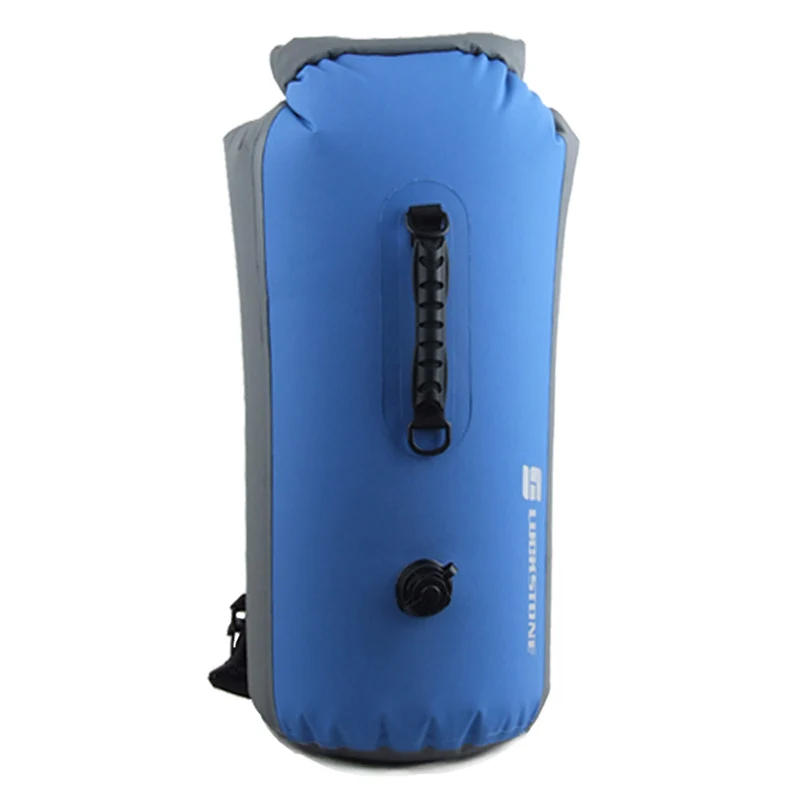 25L/35L/60L уличная 500PVC водонепроницаемая сумка для дайвинга походные сумки каяк каноэ-Рафтинг водонепроницаемая сумка с двойным плечом - Цвет: Blue