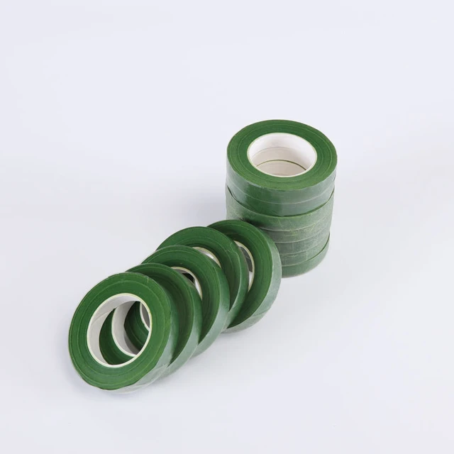 1/2pcs 30 Yard 12mm Self-adhesive Bouquet Floral Stem Tape Artificial Flower  Stamen Wrapping Florist Green Tapes Flower Supplies