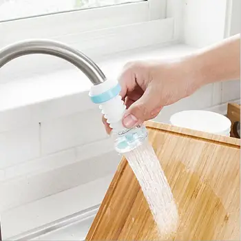 

360 Rotation Kitchen Faucet Spouts Sprayers PVC Shower Tap Water Filter Water Purifier Nozzle Filter Water Saver Faucet Nozzles