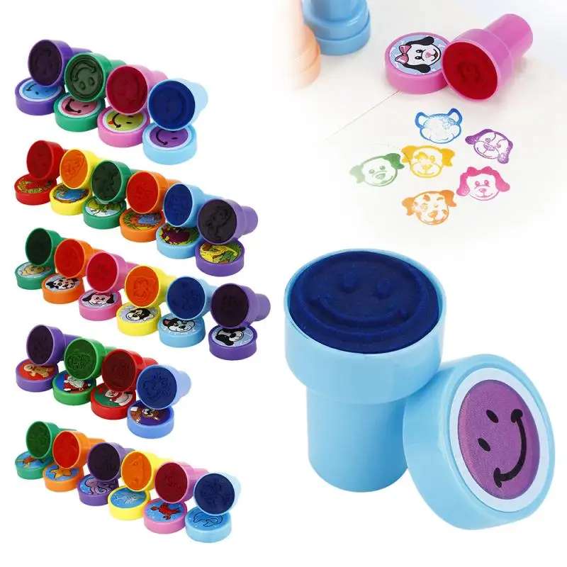 Toys Action Figure Dolls For Children Boys Girls Kids Gifts Cartoon Stamps Sets Seal Stamper Set 8pcs/lot | Игрушки и хобби