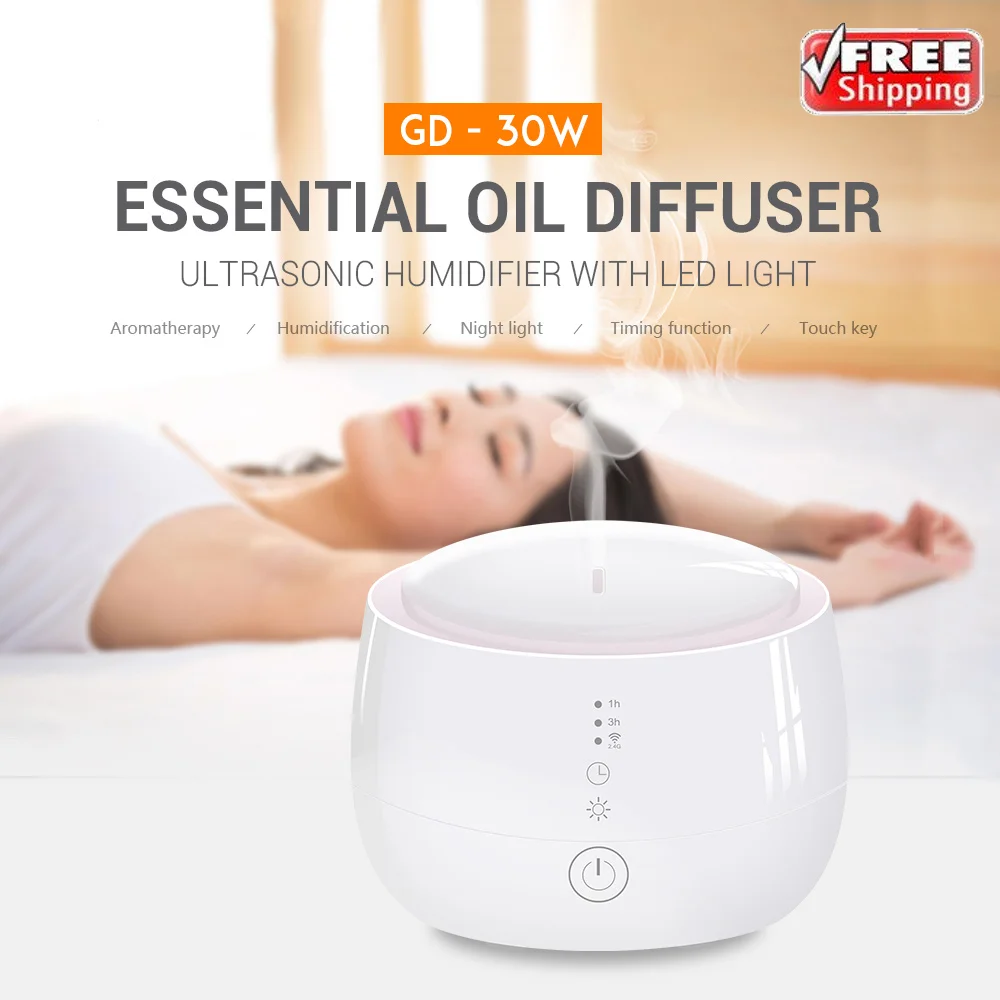 

FIMEI 300ml Smart USB Air Humidifier Essential Oil Diffuser Ultrasonic Atomization Humidifier App Control With LED Light