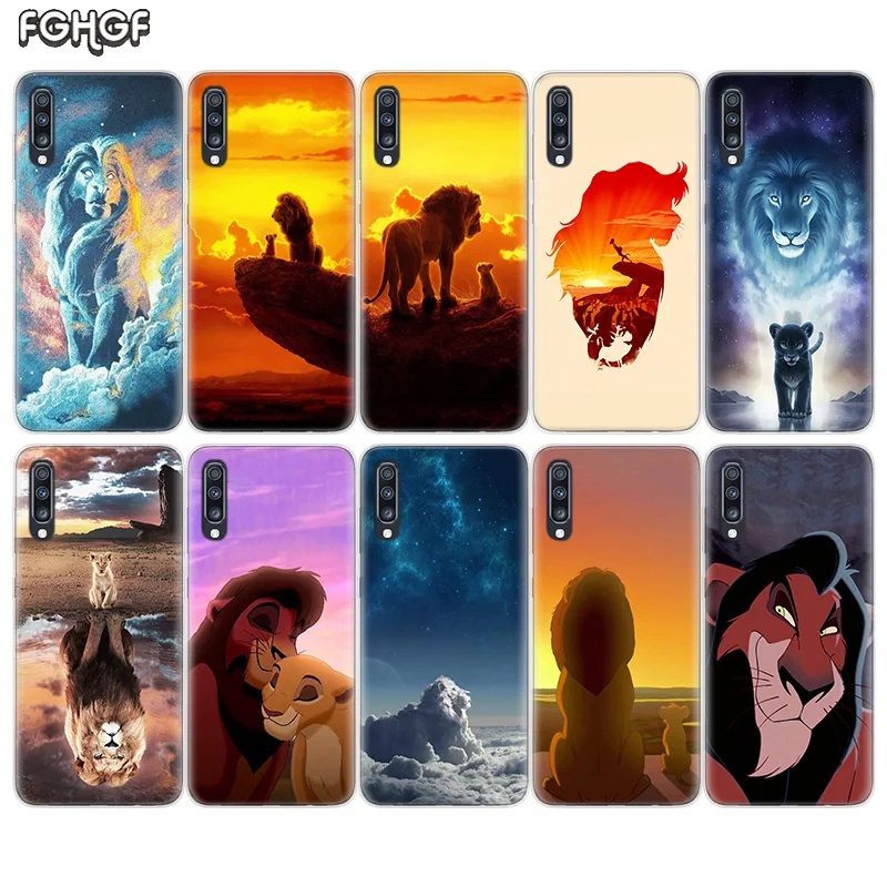 С героями из мультфильмов с изображением короля льва резиновый чехол для samsung Galaxy