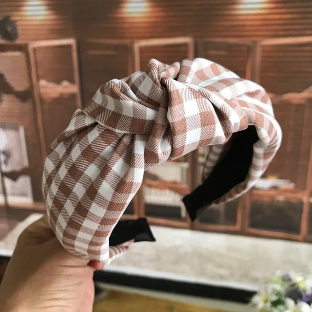 обруч Solid Color Knotted Headband For Women Soft Hairbands Girls Wide Hair Bands Hoop Hair Accessory ободок для волос бархат 16