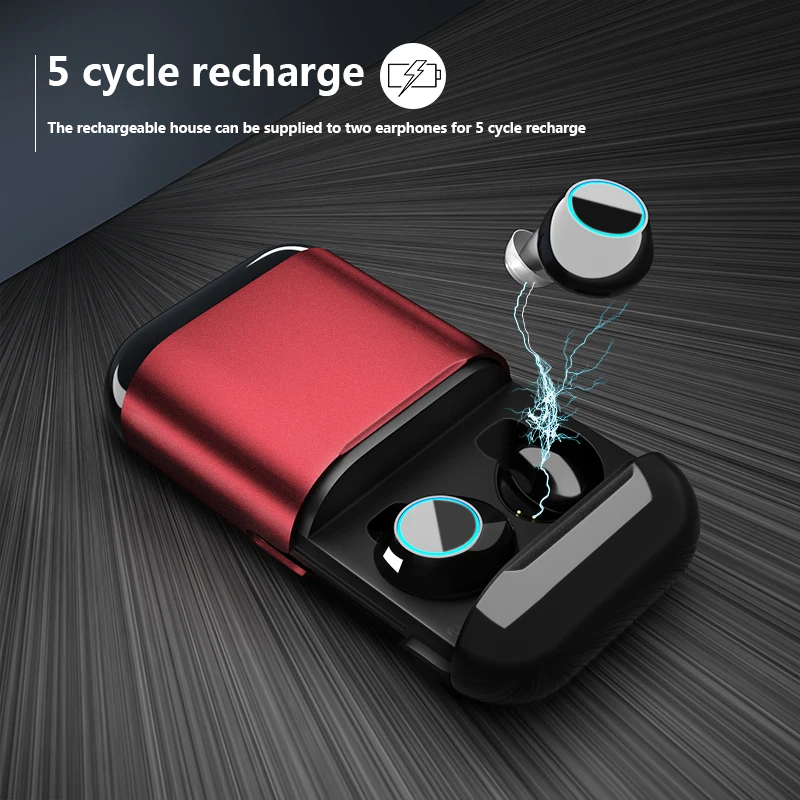 

Original S7 TWS Bluetooth Earphones Mini Waterproof Wireless Headphone Stereo Headset With Mic Charging Box Metal Pulling