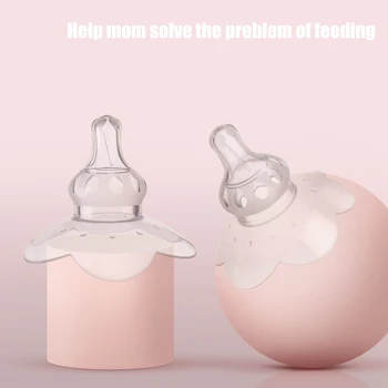 

Breastfeeding Accessories Silicone Nipple Protectors Prevent Bite Milk Extractor Ultra Thin Shields For Mothers Nursing Baby