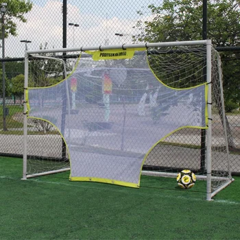 

Goal Ball Sports Game Outdoor Goalkeeper Soccer Ball Net Football Net Portable Practical Yellow White 5 Person System