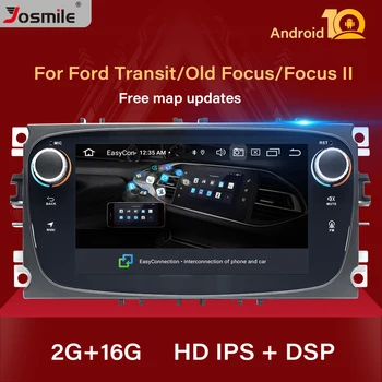 

2 din Android 10 Car Radio For Ford Focus 2 3 mk2 Kuga Mondeo 4 Fiesta Transit Connect S-C MAX Multimedia GPS Navigation stereo