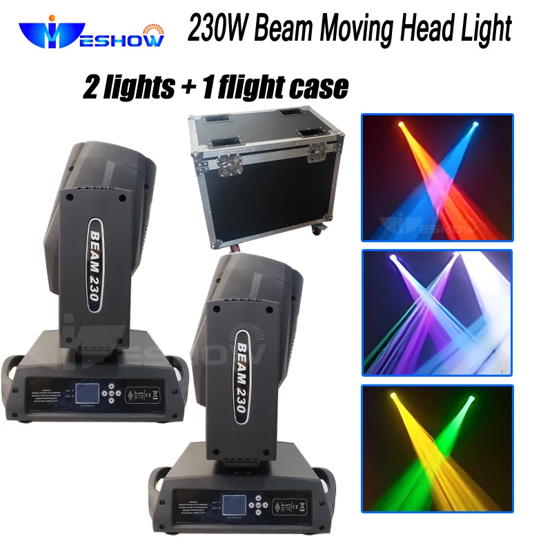 LED Beam 7R 230W Moving Head Light With Flight Case Lyre DXM DJ Disco