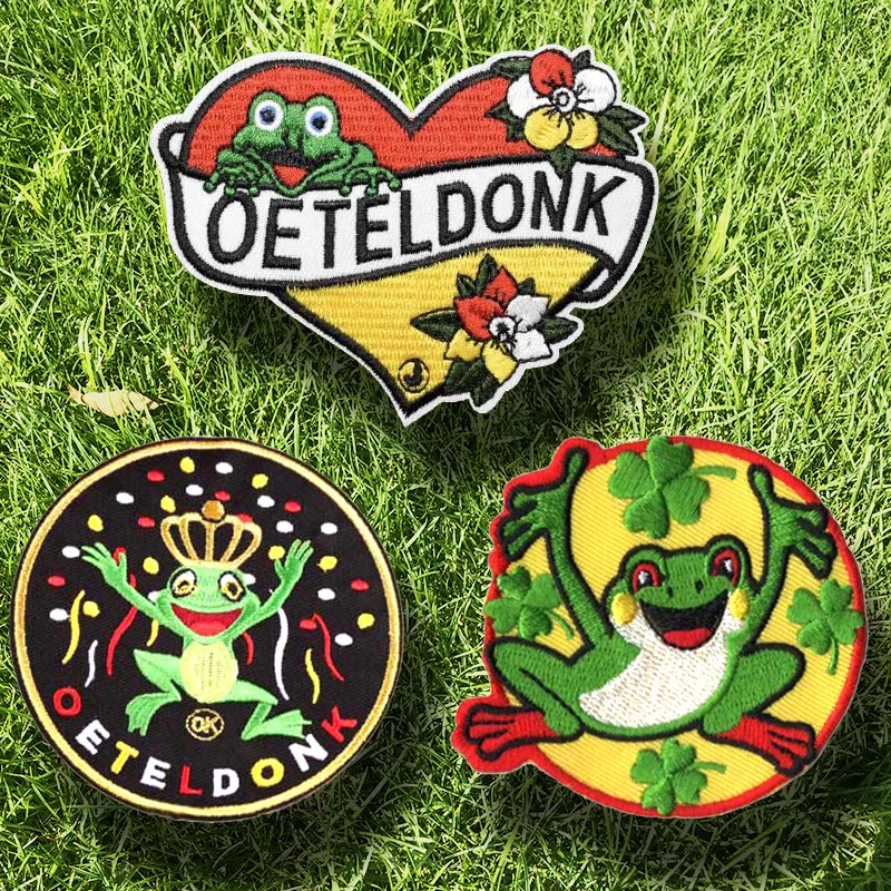 Nicediy Oeteldonk эмблема лягушка талисман карнавал для Нидерландов термоклейкие