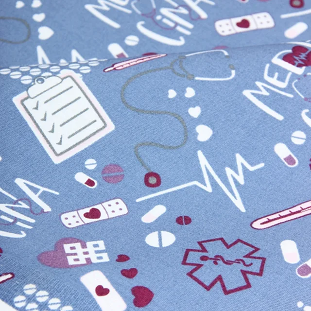 Félmért Vérleti Twill Pure Coult Fick Doktor És Nyomtatás Kézzel Készített Diy Ruhadarab Ruha Cr-1055 - Image 5