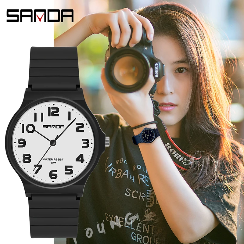 

2020 New Digital Electronic Sport Woman Watch Waterproof Silicone Student Wristwatches Big Dial Clock relogios femininos